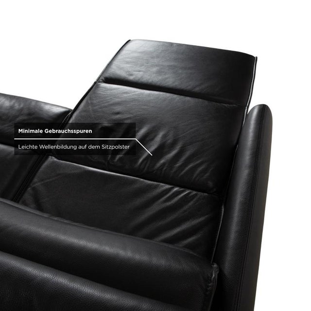 Black Emily Leather Corner Sofa from Stressless For Sale - Image 8 of 14