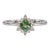 Alexandrite Ring With Earth-Mined Diamond Accents: Solid 14k Gold, Size 6.75 For Sale