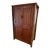 Rustic Solid Wood Entertainment Armoire With Log Details by Flat Rock Furniture For Sale