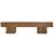 Mid 20th Century Old Rustic Teak Wood X Beam Bench For Sale - Image 5 of 9