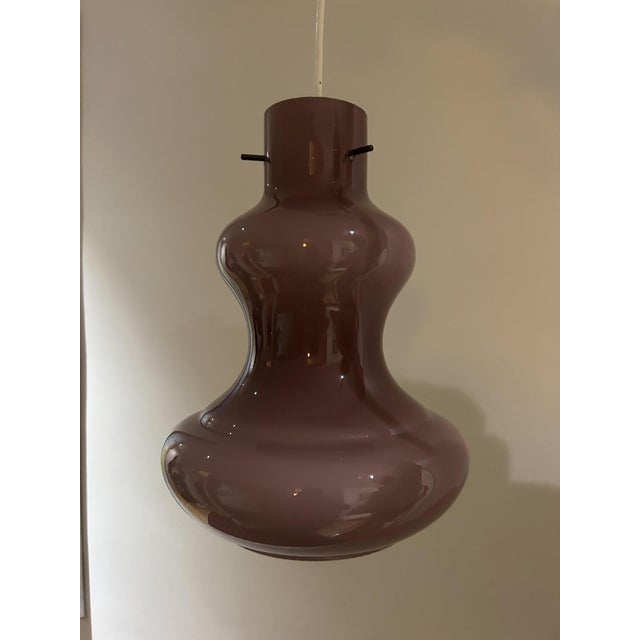 Vintage Glass Pendant Light, 1970s For Sale - Image 11 of 11