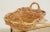 1950s Mid-Century Vintage Chunky Rectangular Wicker Bread Basket With Handles For Sale In San Diego - Image 6 of 18