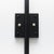 Mid-Century Modern Black Two Rotating Straight Arms Wall Lamp by Serge Mouille For Sale - Image 9 of 13