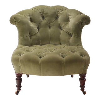 French Napoleon III Boudoir Chair, C. 1860 For Sale
