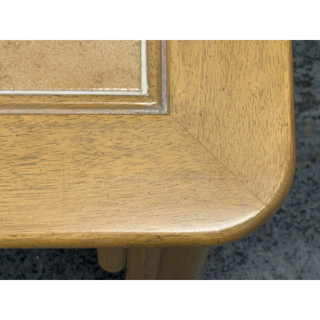 Brown Southwestern Tile Inlay Wood End Table For Sale - Image 8 of 12