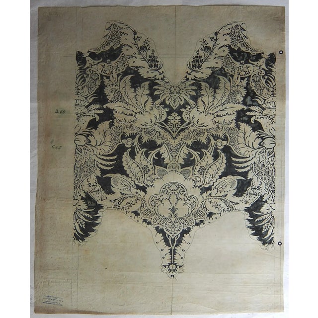 Antique Fortuny Saffron Tapestry For Sale - Image 10 of 10