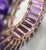 Metal 1990s Effy 14k Rose Gold 6 Carat Amethyst Elongated Baguette Cut Eternity Ring Band, Size 6.75 For Sale - Image 7 of 8