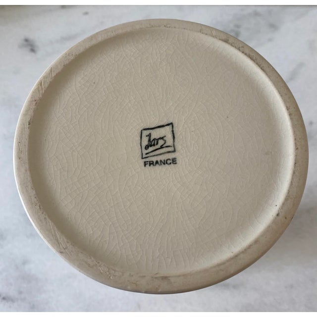 Vintage Mid Century Crackle Glaze Ceramic Vase by Jars France For Sale In Austin - Image 6 of 8