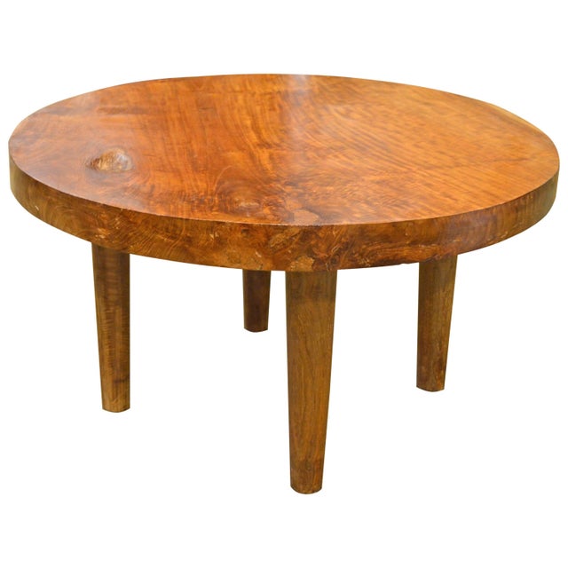 A single slab of reclaimed teak wood is made into this beautiful mid century style side table or coffee table. Finished...