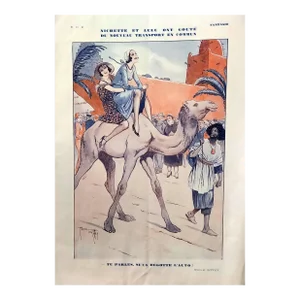 Fantasio 1931 René Giffey "Tu Parles, Si Ca Degotte L' Auto" Print