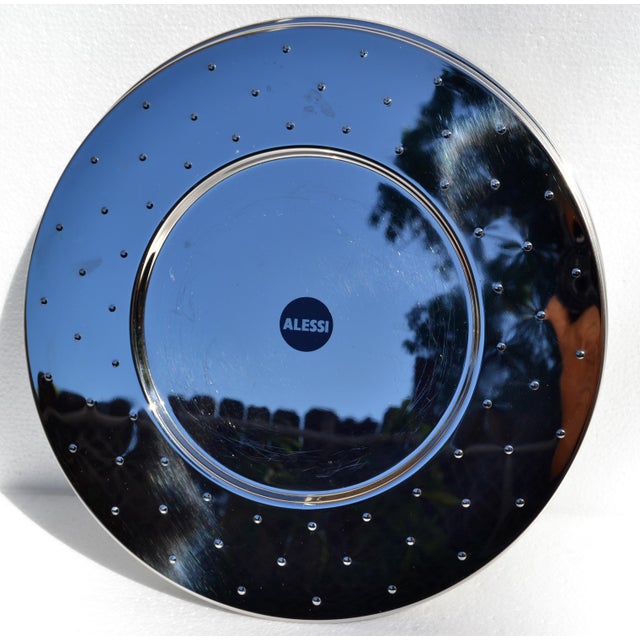 Metal 1985 Michael Graves for Alessi 4 Plates M G 03 Stainless Steel 18/10 - 4 pcs For Sale - Image 7 of 18