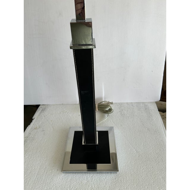 Brown Leather Ralph Lauren Desk Lamp For Sale In Tampa - Image 6 of 7