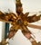 Mid 20th Century Hollywood Regency Gilt Tole Leaf & Crystal 5-Light Chandelier For Sale In Los Angeles - Image 6 of 12