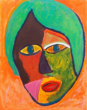 'Camille 4' by Anthony McNaught, 2020 Fauve Figural of Young Woman, California Post Impressionist Oil
