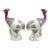 Guinea Fowl Figures from Samson, Paris, 1845, Set of 2 For Sale - Image 4 of 12