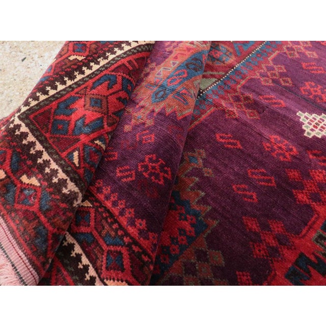 Galerie Shabab Collection Antique Indian Agra Rug Accent Rug For Sale - Image 9 of 10