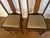 Wood Pair of Antique Oak Dining Chairs With New Neutral Upholstery For Sale - Image 7 of 8