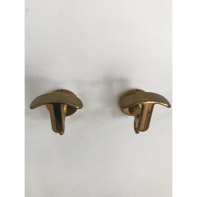 Brass Coat Hangers, Italy, 1970s, Set of 7 For Sale - Image 9 of 11