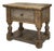 Charlie Solid Pine Wood Rustic Nightstand For Sale