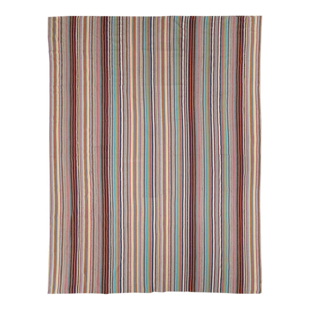 Galerie Shabab Collection Mid-20th Century Turkish Flatweave Kilim Carpet For Sale