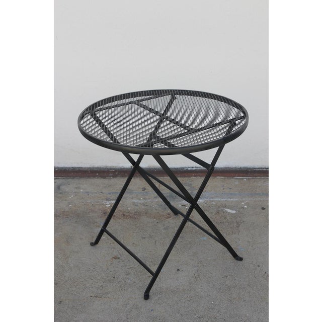 1960s 1960's Rid-Jid Folding Patio Table & 4 Chairs by Salterini, Attributed For Sale - Image 5 of 8