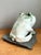 Vintage Ceramic Frog Sculpture on Stone Base For Sale - Image 13 of 14