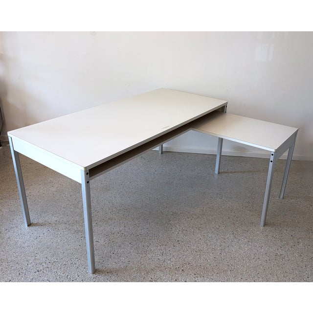 Program 570 Desk with Typewriter Table Extension by Dieter Rams for Vitsoe, 1970s, Set of 2 For Sale - Image 10 of 10