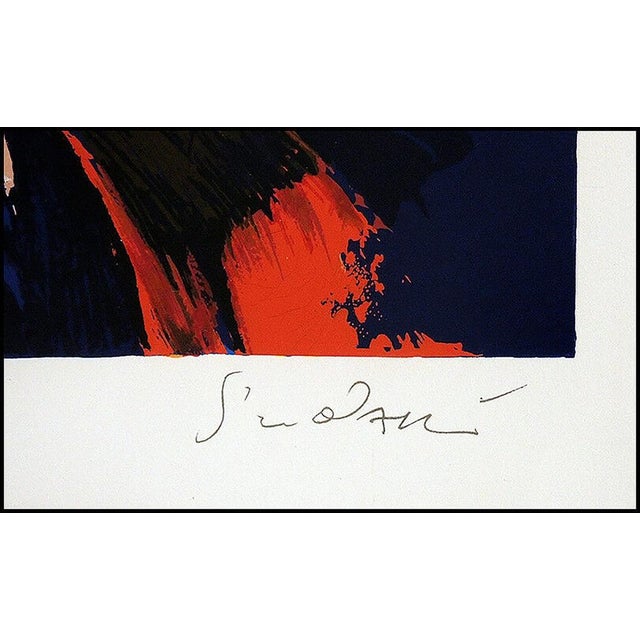 Nicola Simbari Late 20th Century Nicola SIMBARI Embossed Color Serigraph Large Signed Cheval Blanc Horse Artwork, Nicola Simbari For Sale - Image 4 of 6
