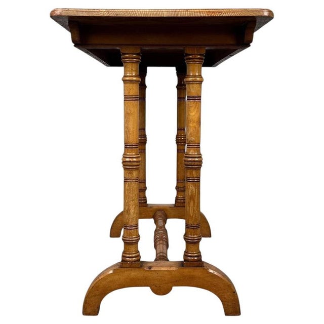 Wood 19th Century Antique English Oak Side Table For Sale - Image 7 of 10