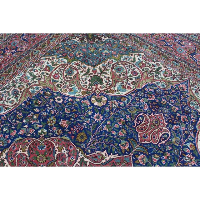 1950s Large Vintage Turkish Area Rug - 111.5"x 143" For Sale - Image 5 of 13