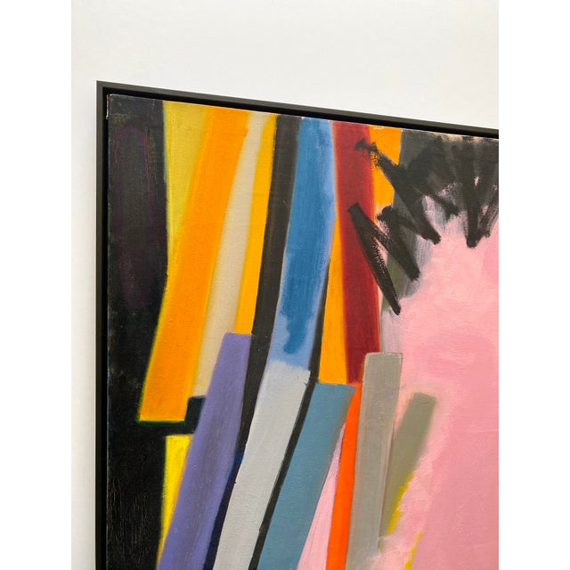 Various Artists Adele Mailer Vintage 1985 Abstract Expressionist Original Signed One of a Kind Framed Large Modernist Oil Painting For Sale - Image 4 of 18