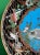 Meiji Japanese Cloisonne Enamel Charger With Crab, Fish, and Marine Life in Net For Sale In New York - Image 6 of 12