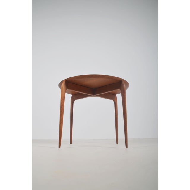 Danish teak side table designed in 1958 by Hans Engholm and Svend Age Willumsen. This beautiful piece of furniture in...