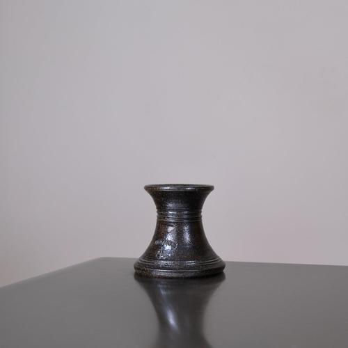 Minimalist Stoneware Candleholder from Höganäs, Sweden, 1950s For Sale - Image 4 of 9