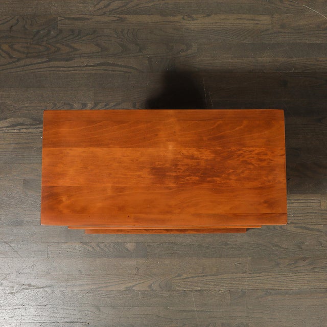 Pair of Art Deco Machine Age Two-Tier Side Tables in Walnut & Black Lacquer For Sale - Image 17 of 18