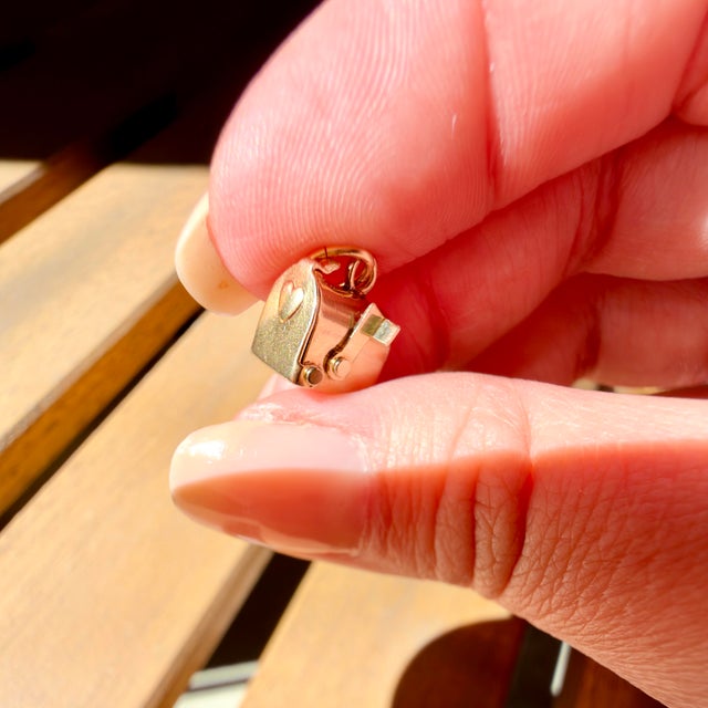 Vintage 14k j.m. Fisher Company Articulating Mailbox Charm For Sale - Image 11 of 12