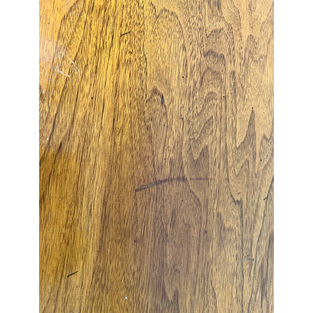 Mid-Century Walnut “Sophisticate” Drop-Leaf Dining Table Attributed to Tomlinson For Sale - Image 15 of 16