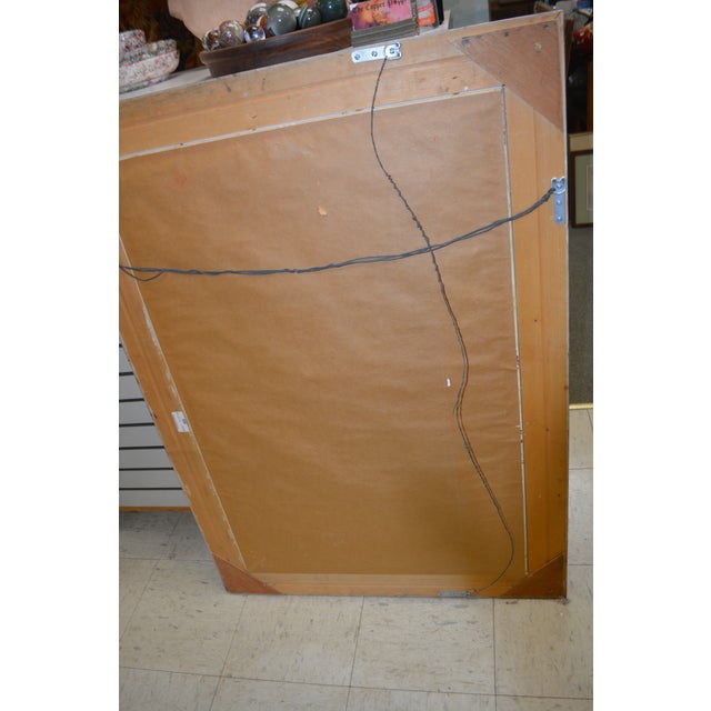 Ornate Plaster / Wood Silver W/ Gold Wash Rectangular Wall or Mantel Mirror For Sale - Image 17 of 18