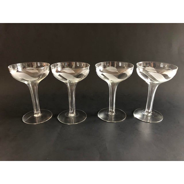 Vintage Hollow Stem Champagne Glasses Set of 4 Chairish