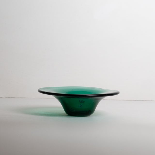 Green Murano Millefiori Hand-Blown Art Glass Bowl For Sale - Image 4 of 5