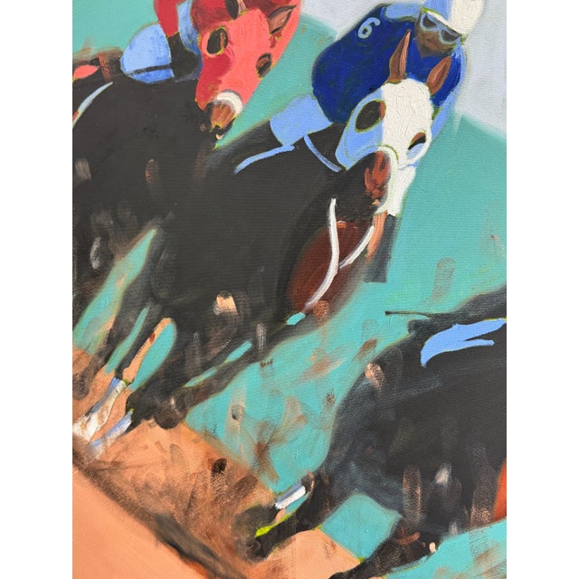 Textile "And They're Off!! Last Days at Arlington" For Sale - Image 7 of 8