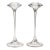 Kosta Boda Sweden Fanfare Glass Candlestick Holders - Set of 2 For Sale
