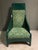 Forest Green Art Nouveau High Back Lounge Chair, 1910s For Sale - Image 8 of 9