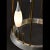 Mid-Century Modern Lightolier Gold Colored Brass Waterfall Raindrop Bird Cage Lamp For Sale - Image 11 of 13