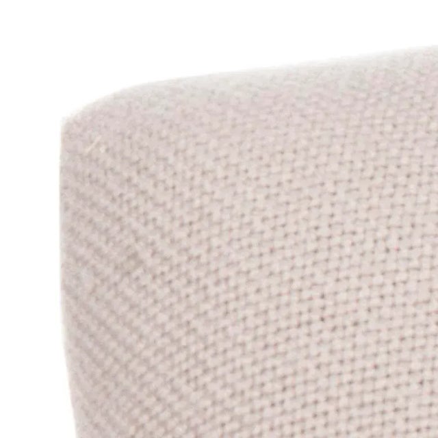 19''H Linen Dining Chair With Silver Nailheads in Taupe & Cherry Mahogany For Sale In Philadelphia - Image 6 of 11