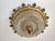 Mid-Century Modern Ornate Textured Glass Flush Mount, 1960s For Sale - Image 12 of 18