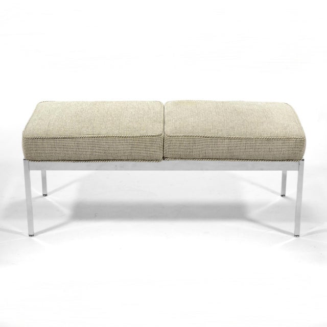 Mid-Century Modern Mid 20th Century Attributed to Steelcase Bench in the manner of Florence Knoll For Sale - Image 3 of 8