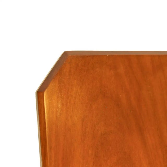 Arts & Crafts Mahogany Drop-Leaf Sutherland Table, Labeled, British, Ca. 1900 For Sale - Image 9 of 11