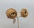 Circa 1970s goldtone wrapped wire loops clip earrings. Marked "NAPIER©." Measure: 1 1/8 inches across. Excellent...