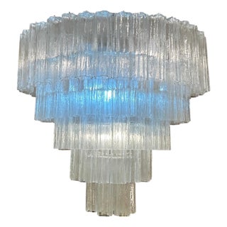 Murano Glass Tronchi Chandelier from Venini, 1980s For Sale